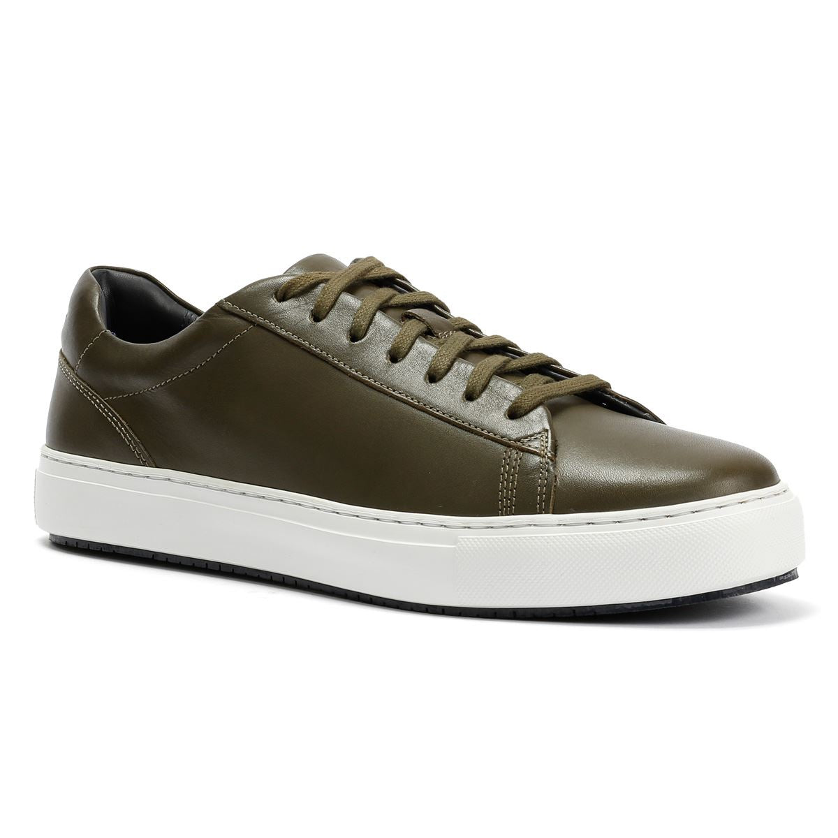 Ben Sherman Ace Cupsole Leather Men's Olive Sneakers
