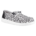 HEYDUDE Wendy Leopard Cotton Blend Women's Black/Grey Loafers