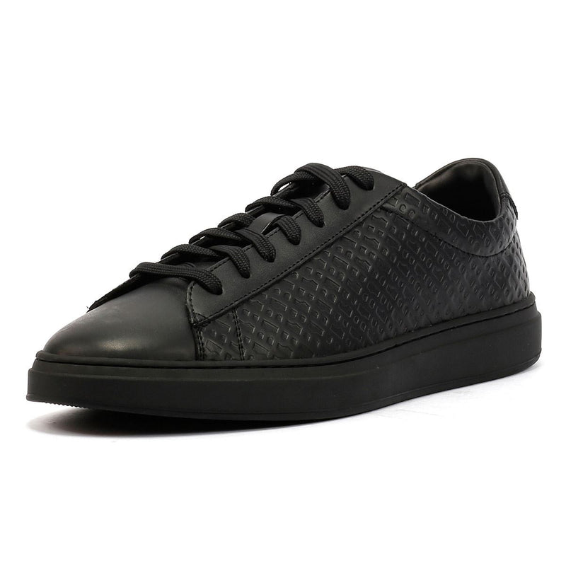 Boss Kieran Tennis Leather Men's Black Sneakers