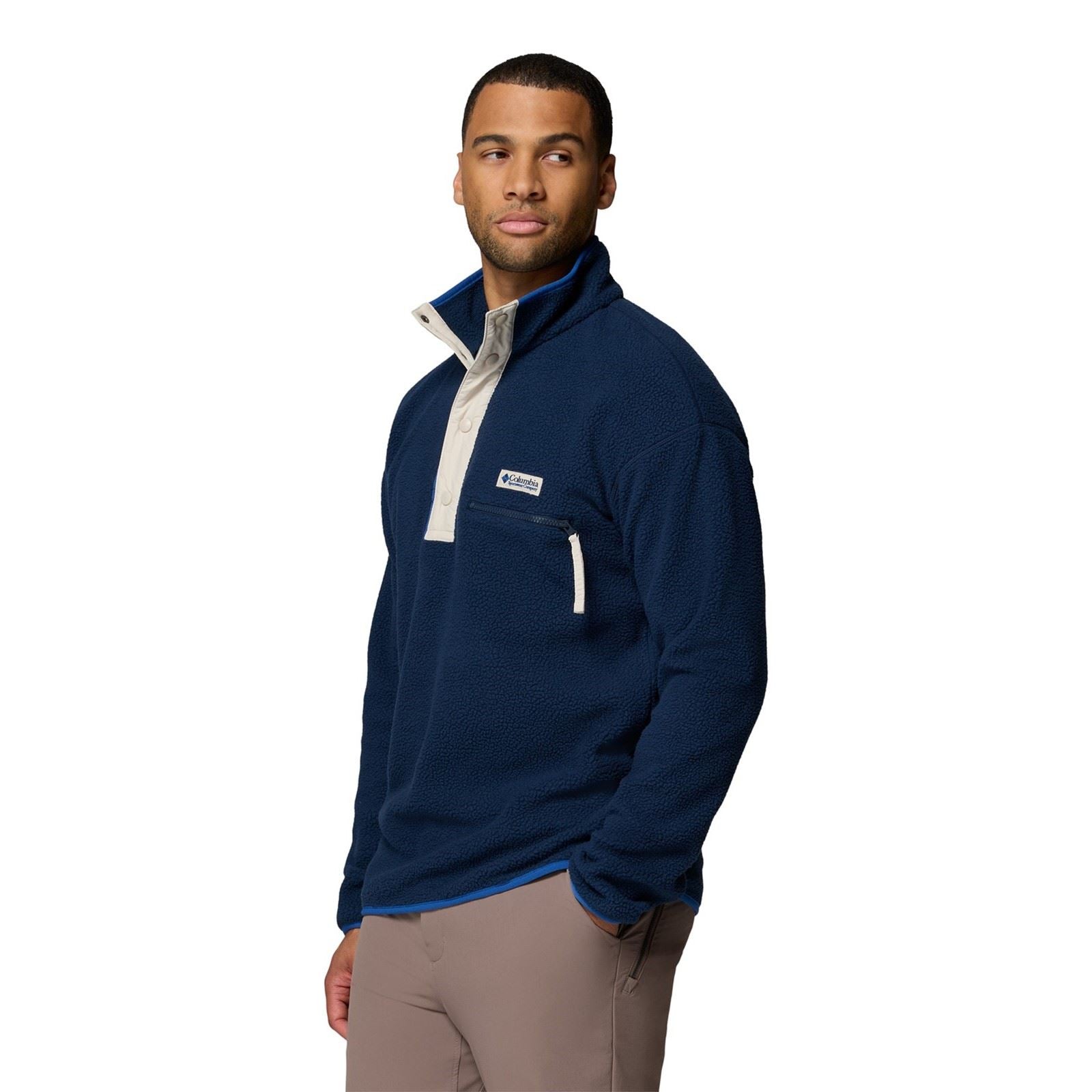 Columbia Helvetia II Half Snap Men's Blue Fleece Jacket