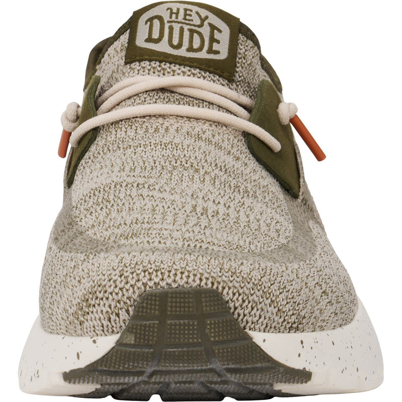 HEYDUDE Sirocco Sport Mode Nylon Men's Green/Dusty Olive/Orange Sneakers