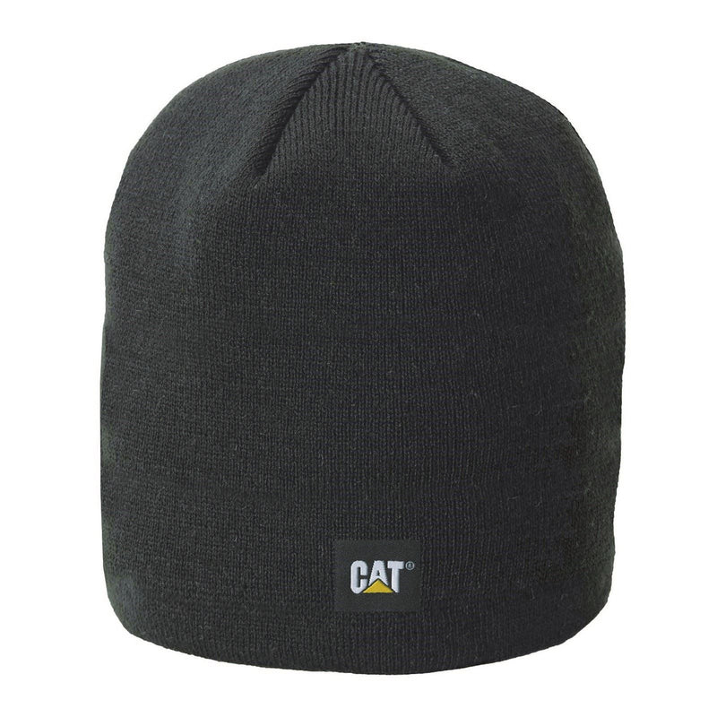 Caterpillar Logo Knit Unisex Adults Black Beanie Hat