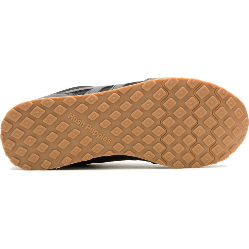 Hush Puppies Seventy8 Leather Men's Black Sneakers