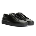 JAK Royal Leather Men's All Black Sneakers