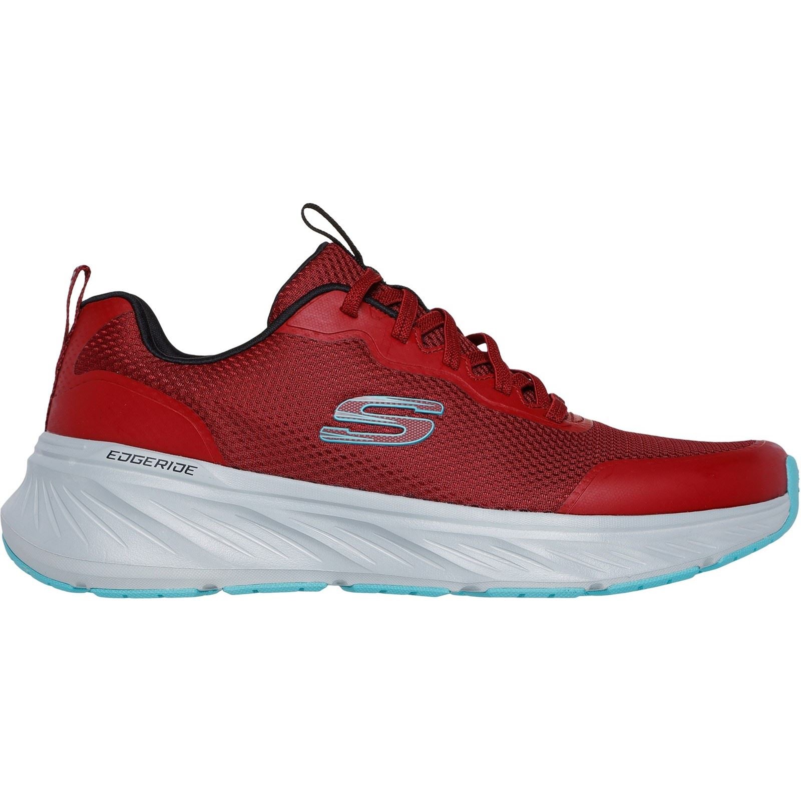 Skechers Edgeride Rekze Textile Men's Burgundy/Grey Sneakers