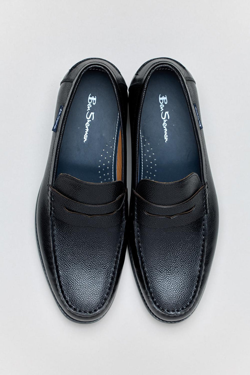 Ben Sherman Hester Leather Men's Black Loafers