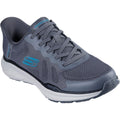 Skechers Equalizer 6.0 Textile Men's Charcoal/Blue Sneakers