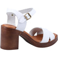Hush Puppies Georgia Leather Women's White Sandals