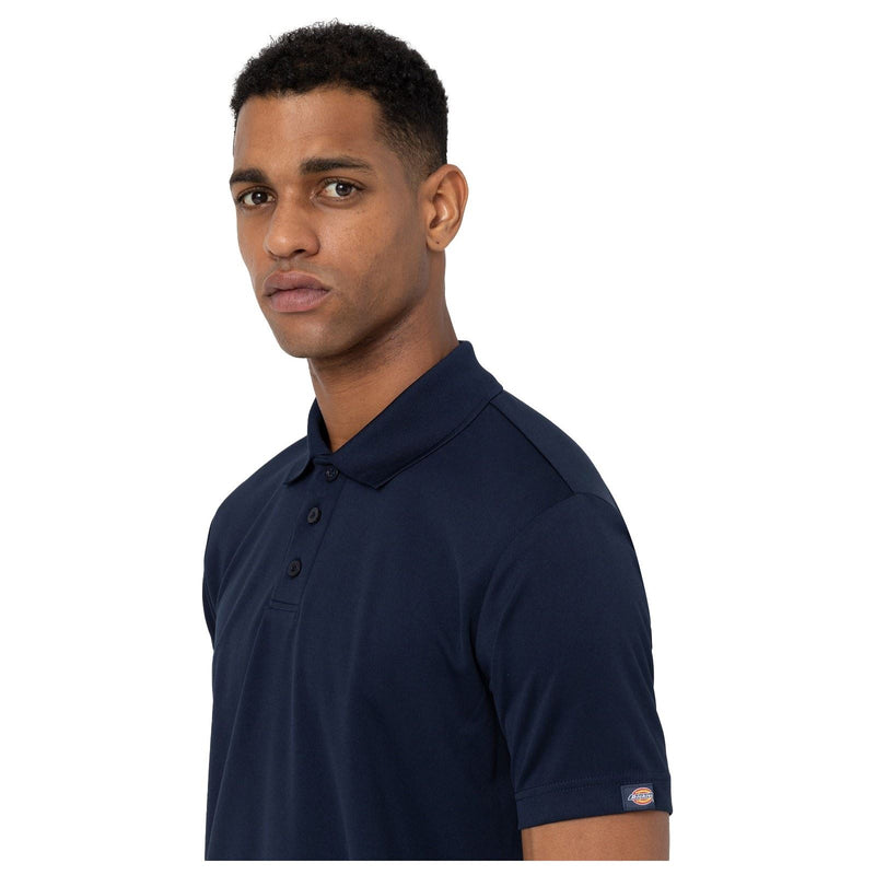 Dickies Everyday Polyester Men's Blue Polo Shirt