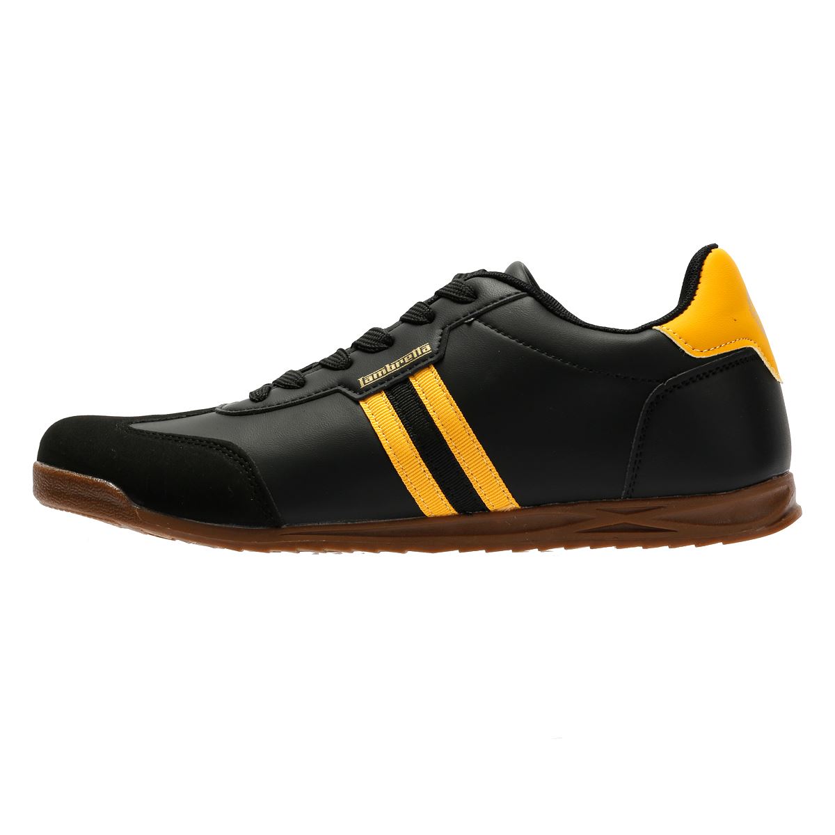 Lambretta Tackle Men's Black/Gold Sneakers