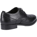 Hush Puppies Natalia Leather Women's Black/Black Brogues Shoes