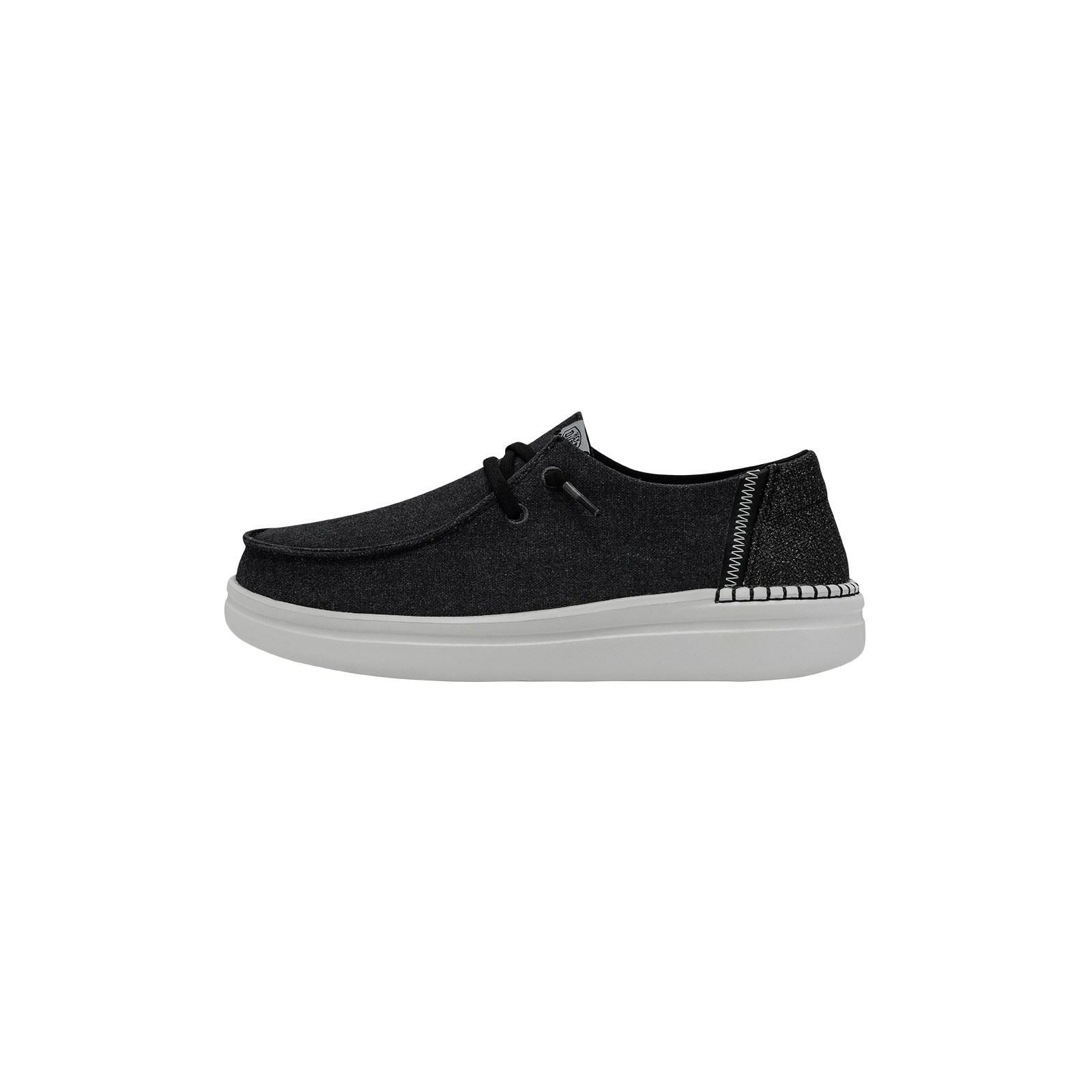HEYDUDE Wendy Rise Synthetic Women's Black Loafers
