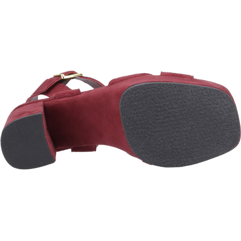Hush Puppies Ophelia Suede Women's Bordeaux Sandals