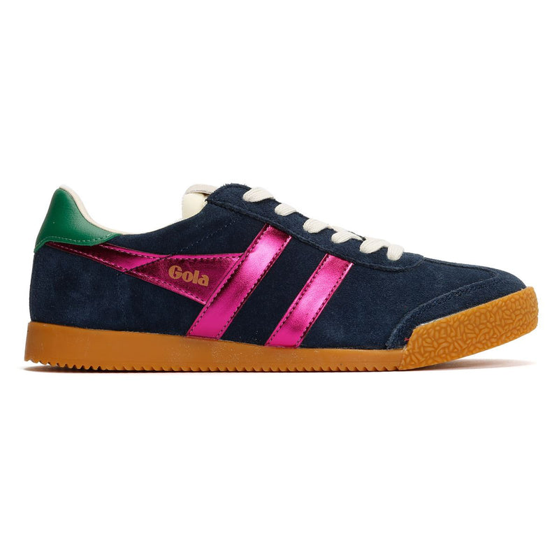 Gola Elan Glitz Suede Women's Navy/Fuchsia/Emerald Sneakers