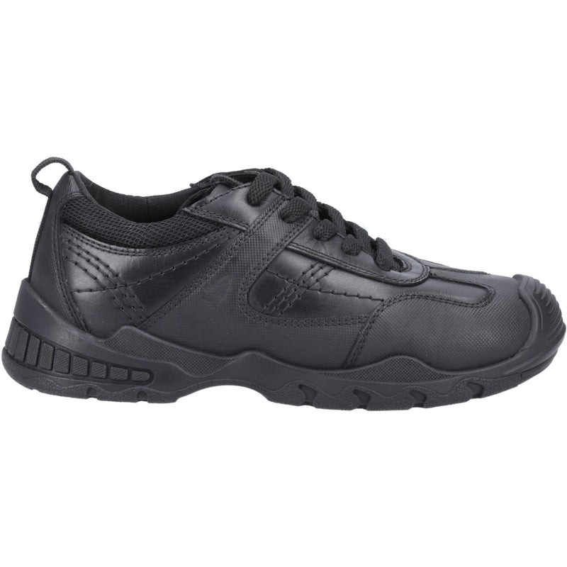 Hush Puppies Travis JNR Leather Boys's Black Lace-Up Shoes