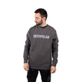 Caterpillar Midweight Crewneck Cotton Men's Grey Sweatshirt