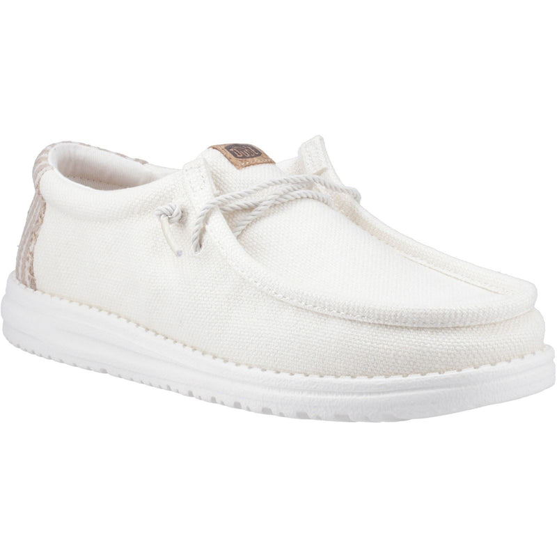 HEYDUDE Wally Resort Synthetic Blend Men's White/Multi Moccasins Shoes