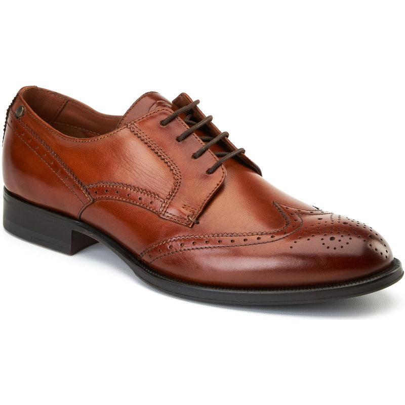 Base London Bell Leather Men's Burnt Tan Brogues Shoes