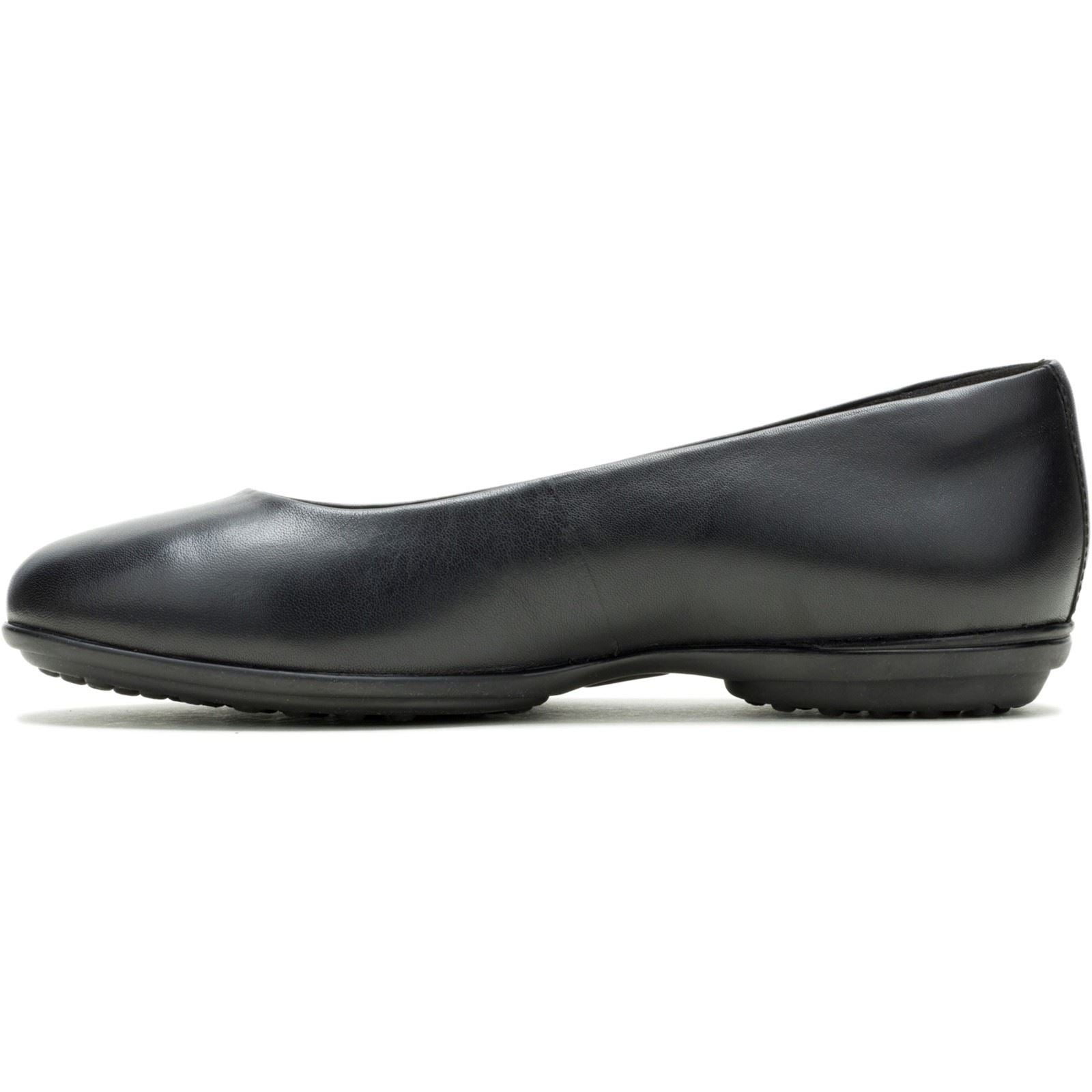 Hush Puppies Alice Flat Leather Women's Black Standard Flats