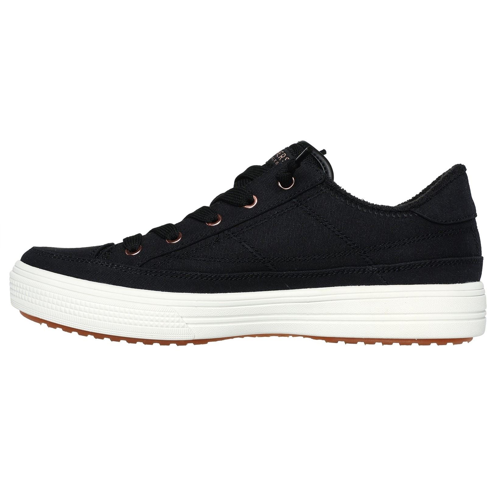 Skechers Arch Fit Arcade - Meet Ya There Textile Women's Black Sneakers