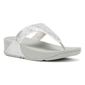 FitFlop Lulu Crystal Mix Women's Silver Sandals