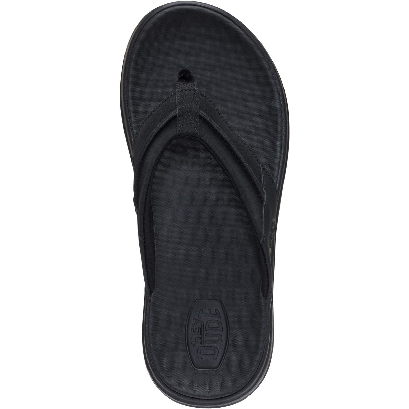 HEYDUDE Finn Polyurethane Men's Black Sandals