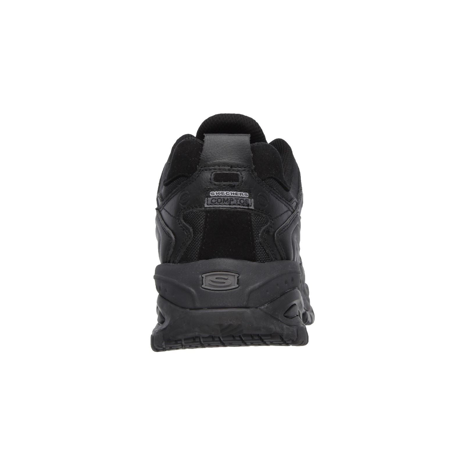 Skechers Workwear Soft Stride - Grinnell Suede Men's Black Safety Sneakers