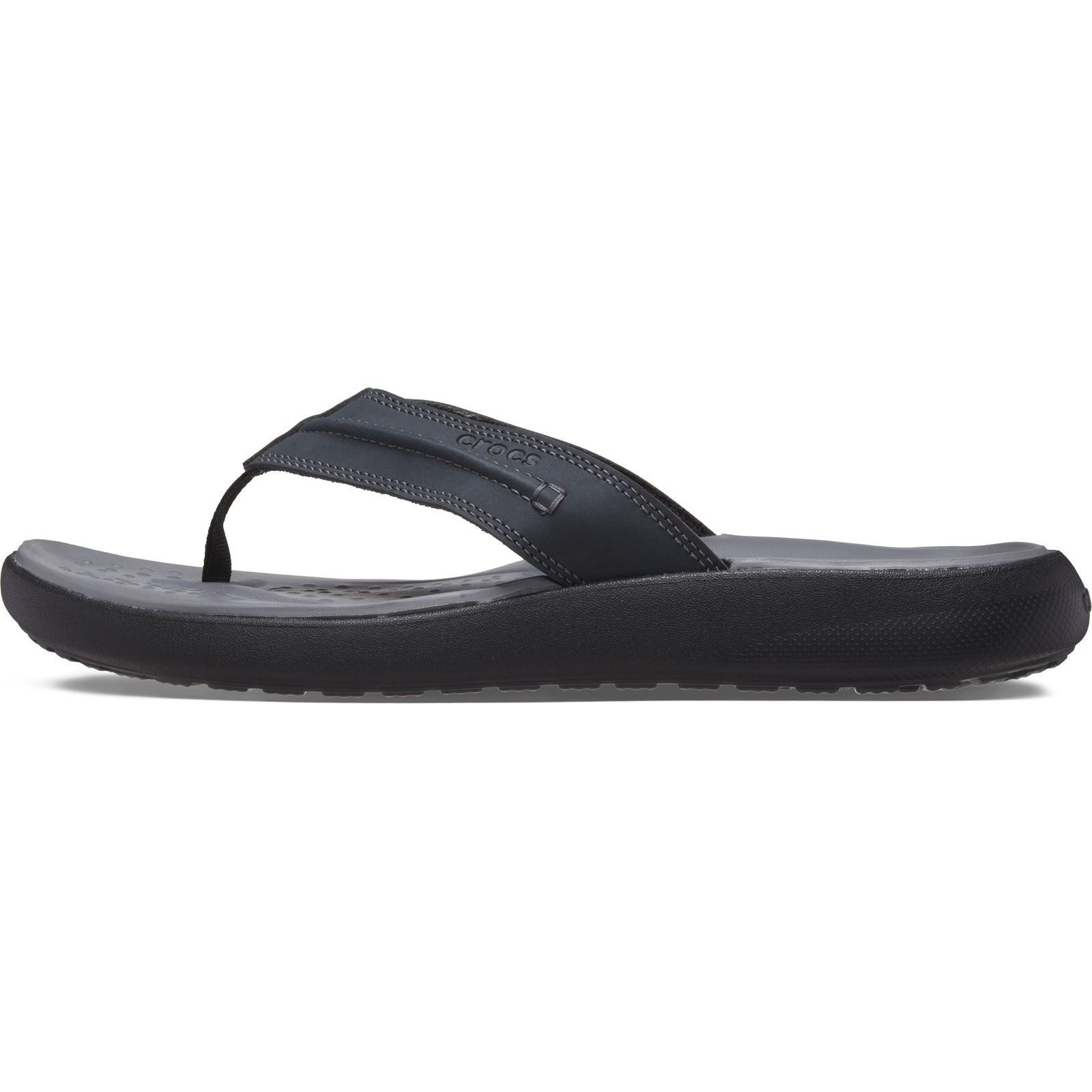 Crocs Yukon Vista II Synthetic Men's Black Flip Flops