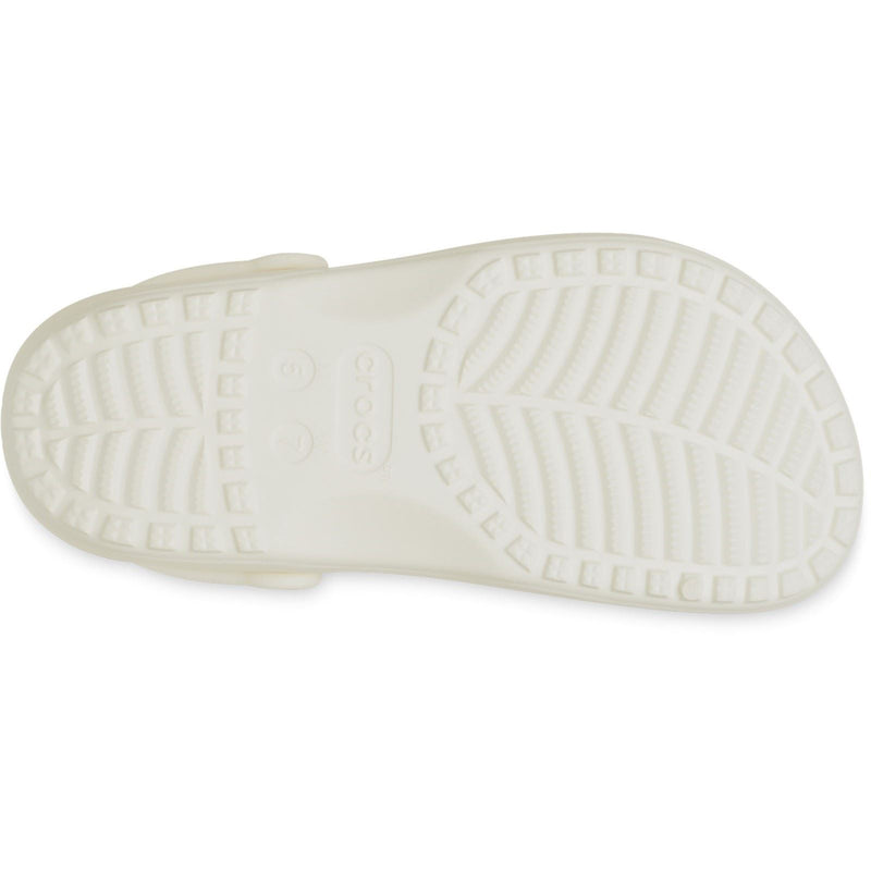 Crocs Classic Floral Cut Out Synthetic Chalk Clogs