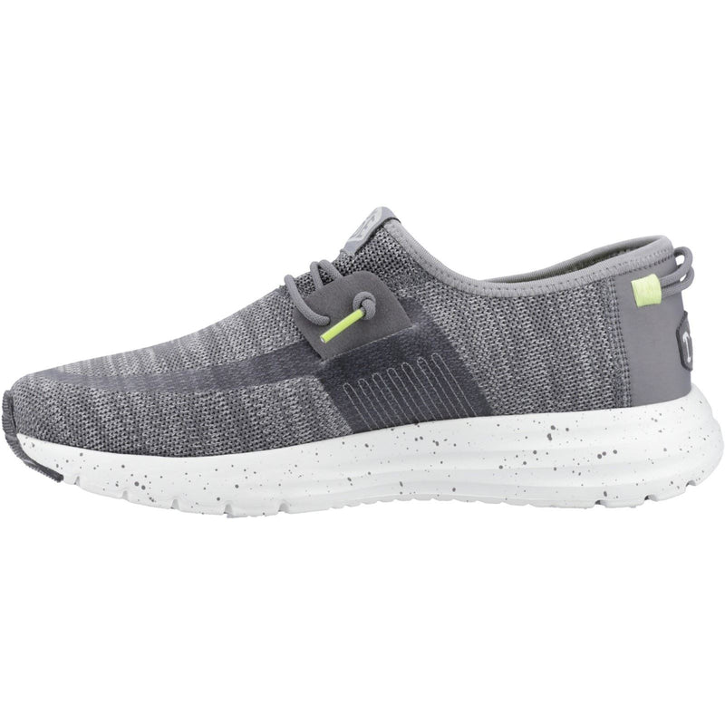 HEYDUDE Sirocco Sport Mode Nylon Men's Heather Grey/Charcoal Sneakers