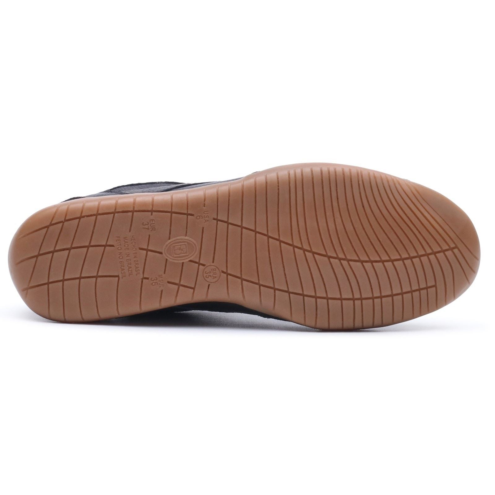 Hush Puppies Jovie Leather Women's BLACK Trainers