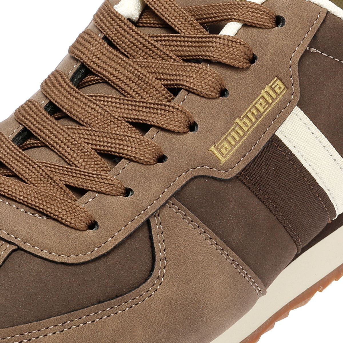 Lambretta Diego Men's Choc/Cream Sneakers