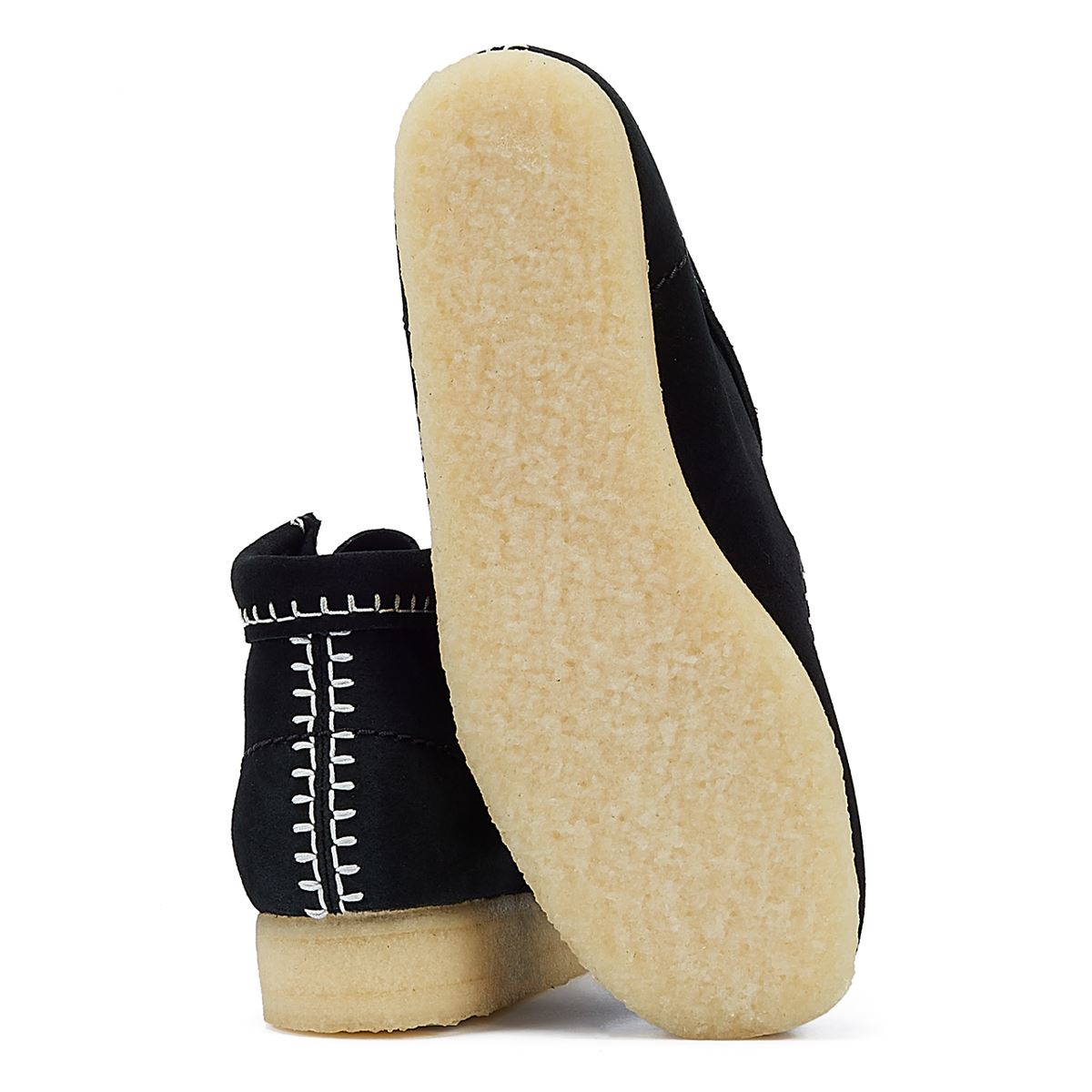 Clarks Originals Wallabee Stitch Suede Women's Black Boots
