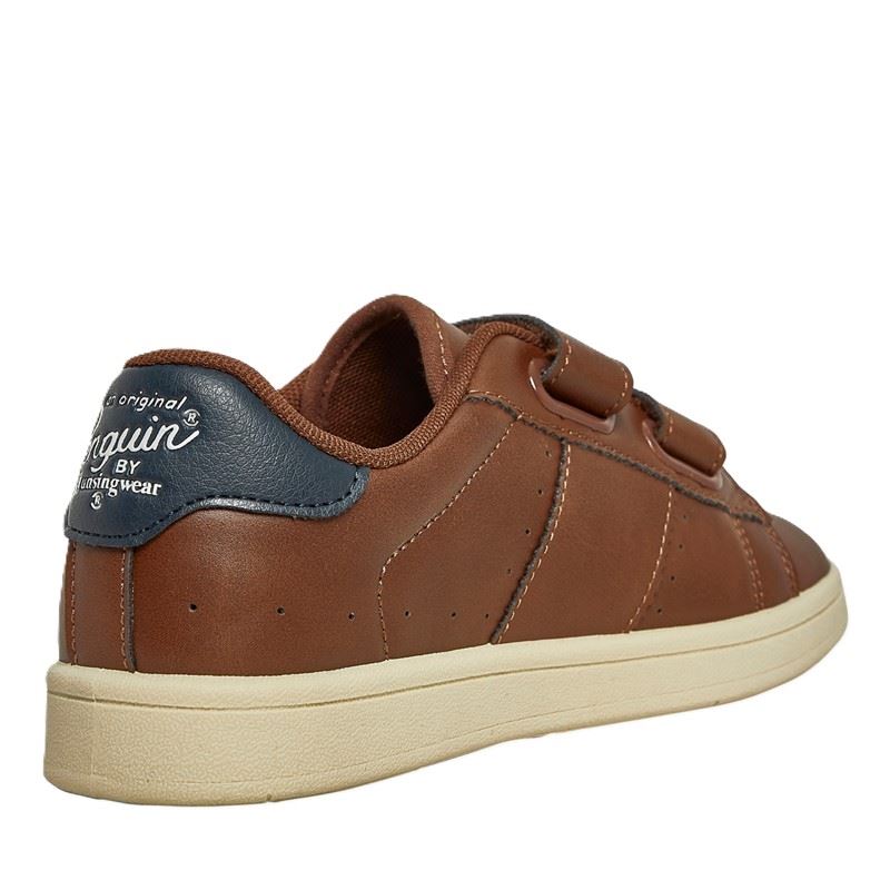 Penguin Junior Marble Tan/Navy Sneakers