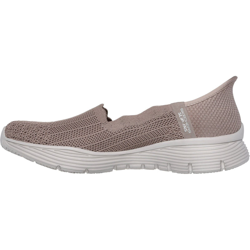 Skechers Seager Believe It Textile Women's Dark Taupe Sneakers