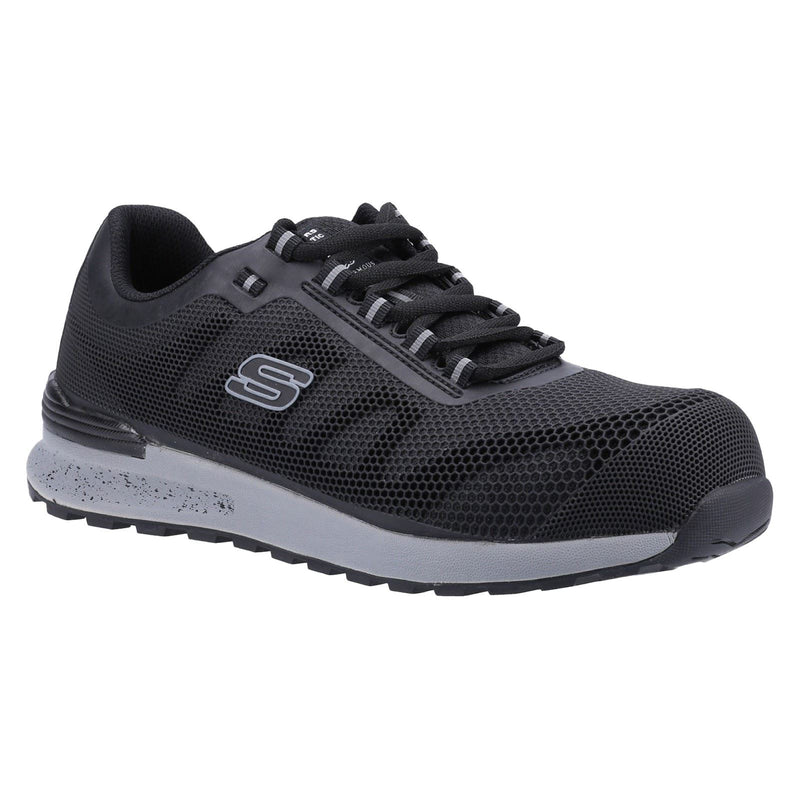 Skechers Workwear Bulklin Bragoo Textile Men's Black Safety Sneakers