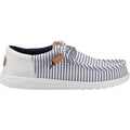 HEYDUDE Wally Funk Nu Prep Cotton Men's Princess Blue/Wood Ash Moccasins Shoes