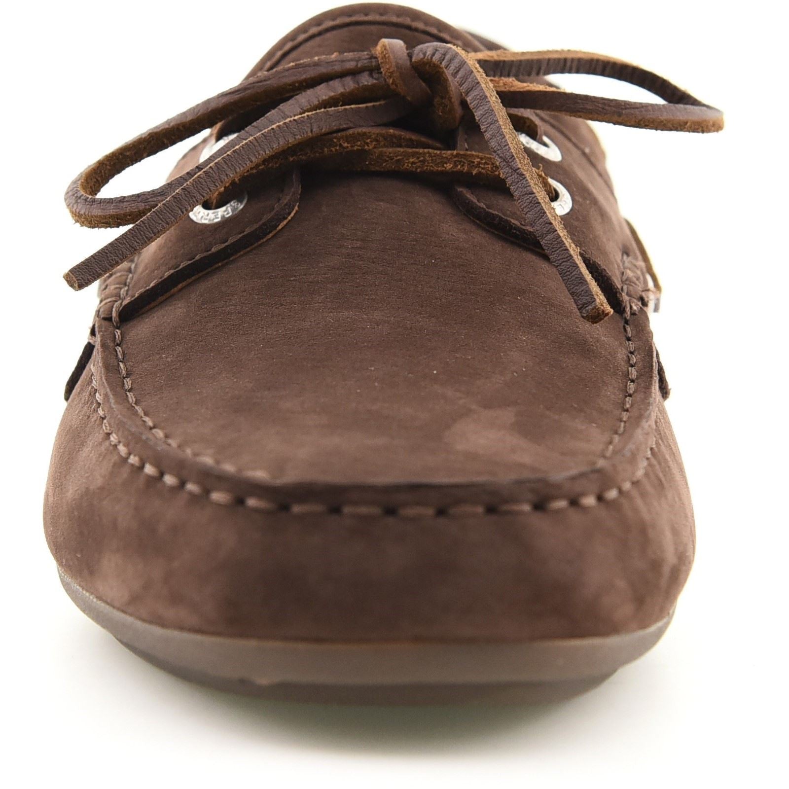 Sperry Orland 2-Eye Driver Leather Men's Brown Boat Shoes