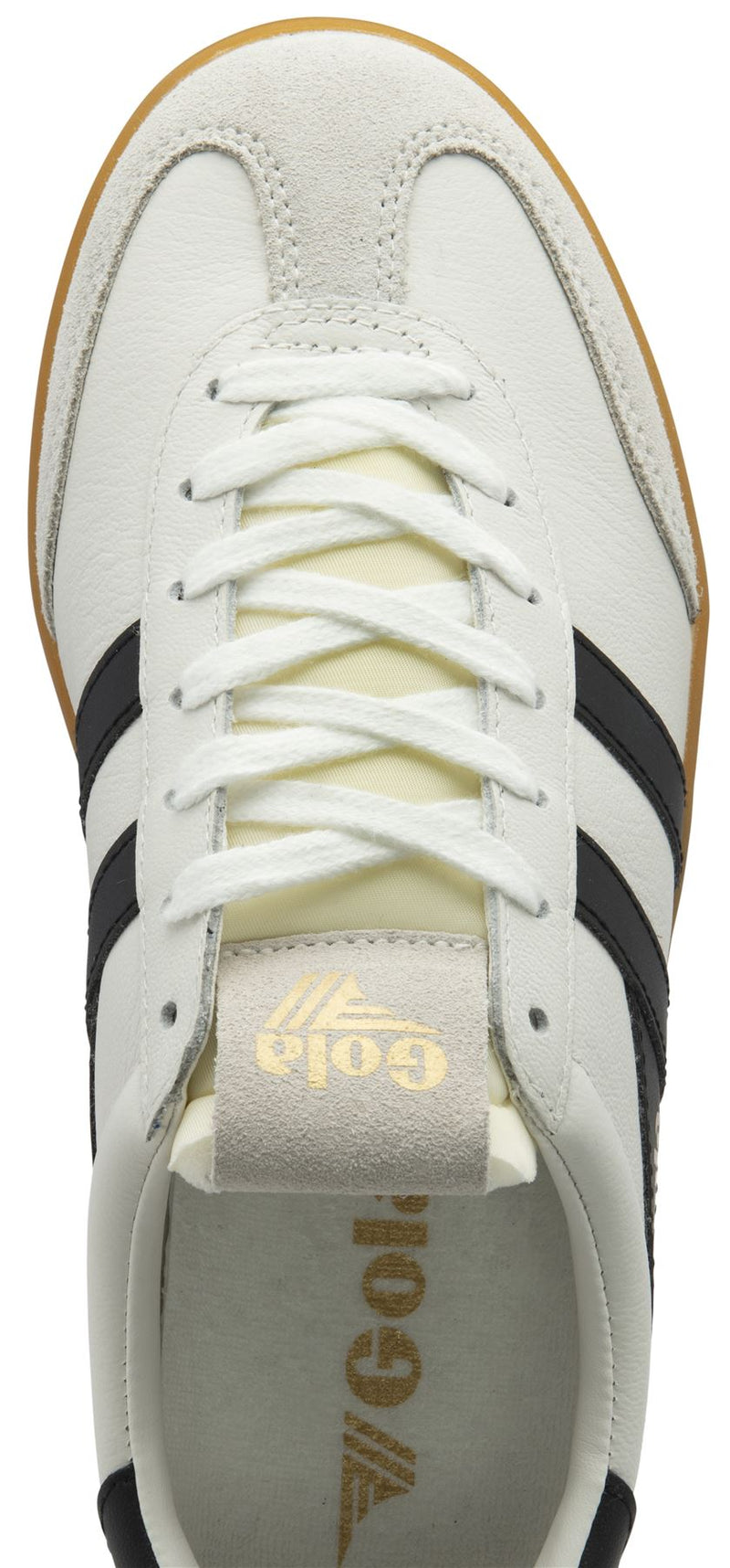 Gola Cyclone Leather Women's White/Black/Gum Trainers