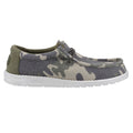 HEYDUDE Wally Washed Camo Polyester Men's Camo Boat Shoes