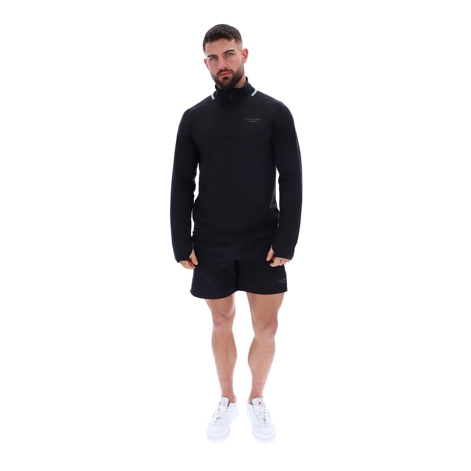 Ted Baker RORY TBMTTA256 Polyester Men's Black Activewear T-Shirts