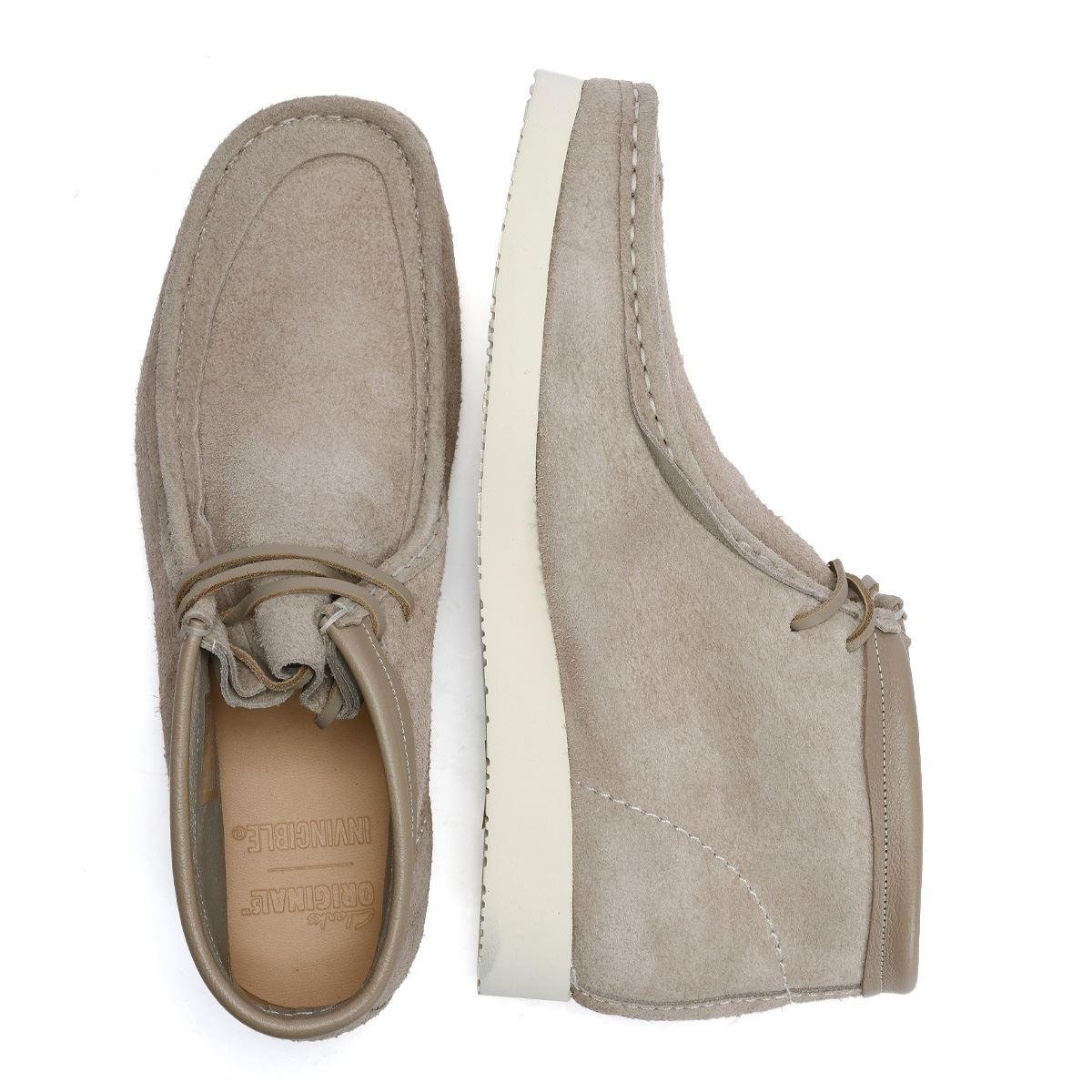 clarks ワラビー UK9 Clarks Originals Wallabee Combi Suede Men's Taupe Boots
