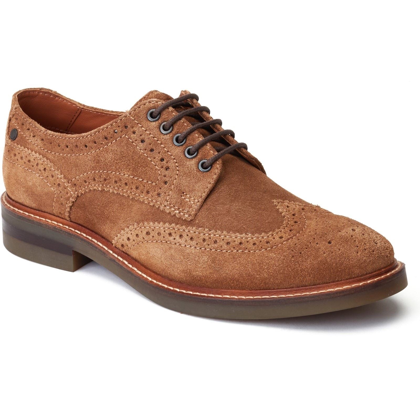 Base London Hatfield Leather Men's Ginger Brogues Shoes