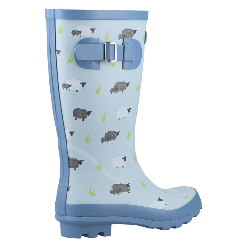 Cotswold Farmyard Junior Rubber Sheep Wellington Boots