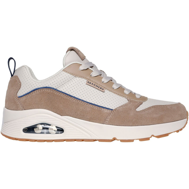 Skechers Uno Stacre 2.0 Leather Men's Sand Sneakers