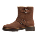 TOMS Ionie Moto Waxy Suede Women's Dark Brown Boots