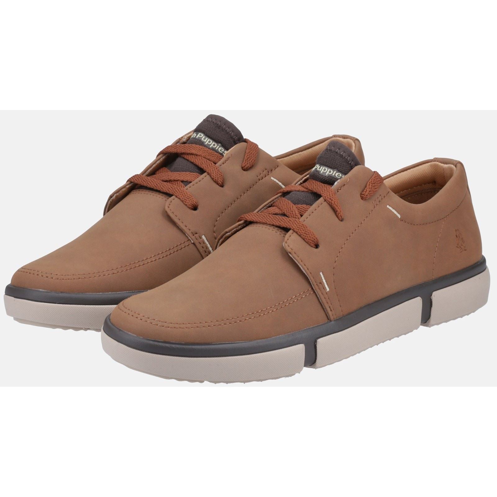 Hush Puppies Briggs Leather Men's Cognac Sneakers