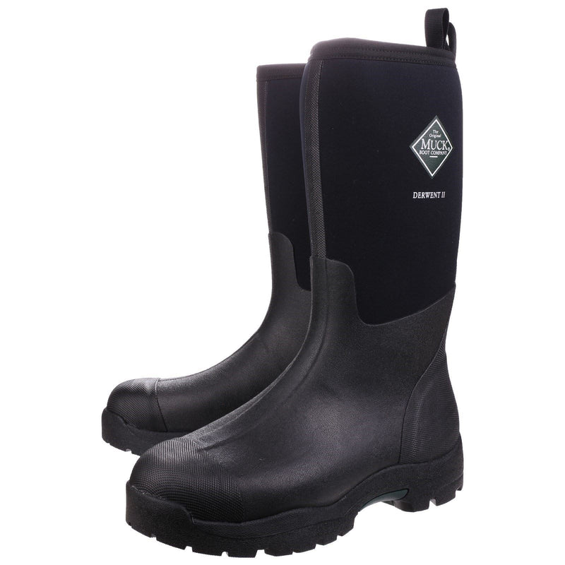 Muck Boots Derwent II Rubber Black Wellington Boots