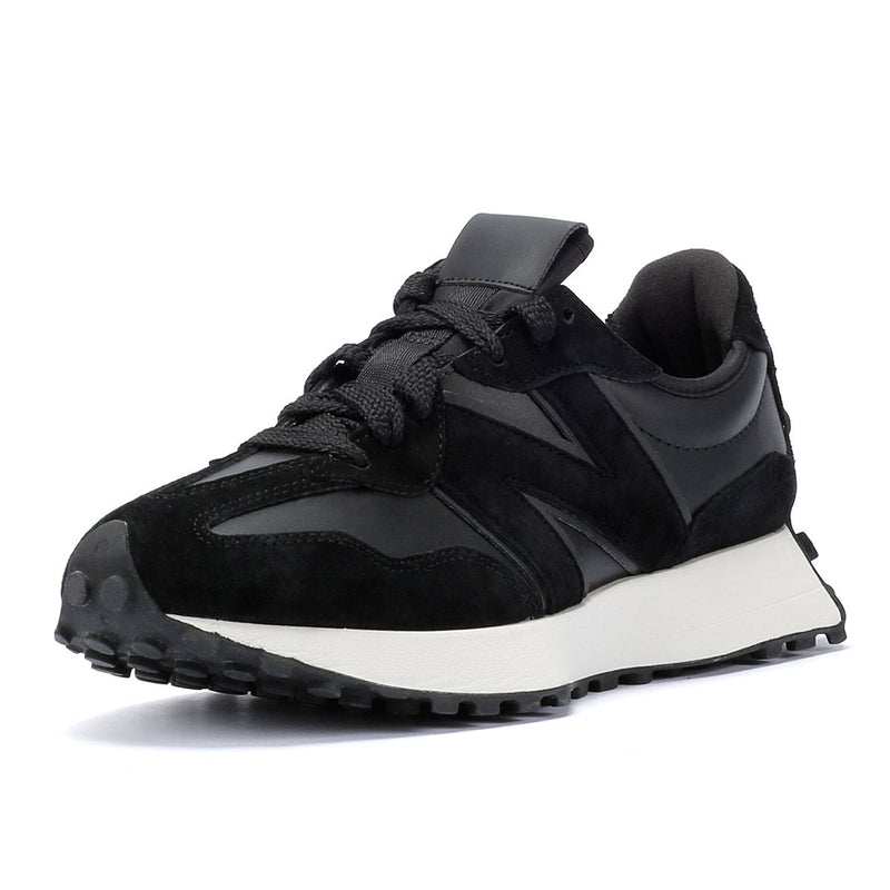 New Balance 327 Suede/Leather Black Sneakers