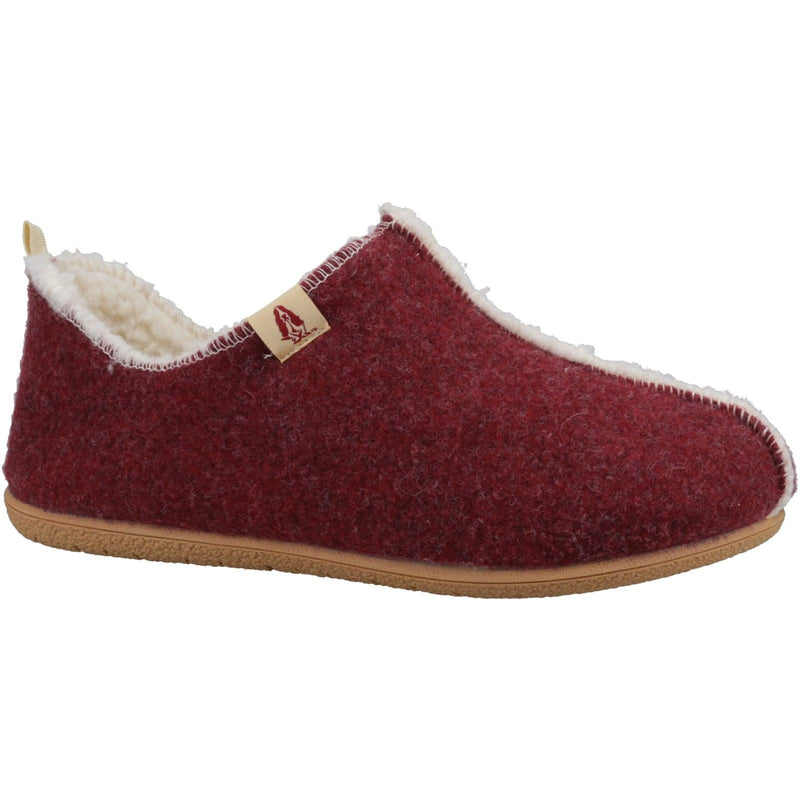 Hush Puppies Good Recycled RPET Polyester Women's Burgundy Slippers